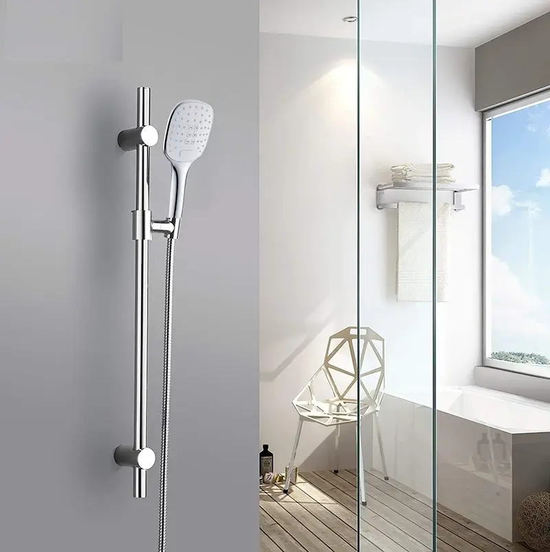 Modern Design Chrome Plating Push Button Handheld Shower