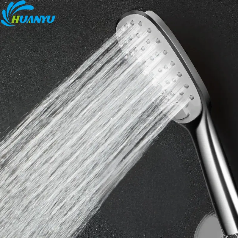 Modern Design Chrome Plating Push Button Handheld Shower